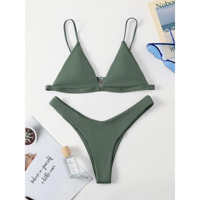 SHEIN Maillot de bain une pièce de grossesse avec cordon