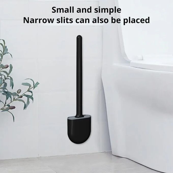 Generic - Brosse de toilette en silicone kit de nettoyage des toilettes de  la salle de bain - Noir - Accessoires de salle de bain - Rue du Commerce