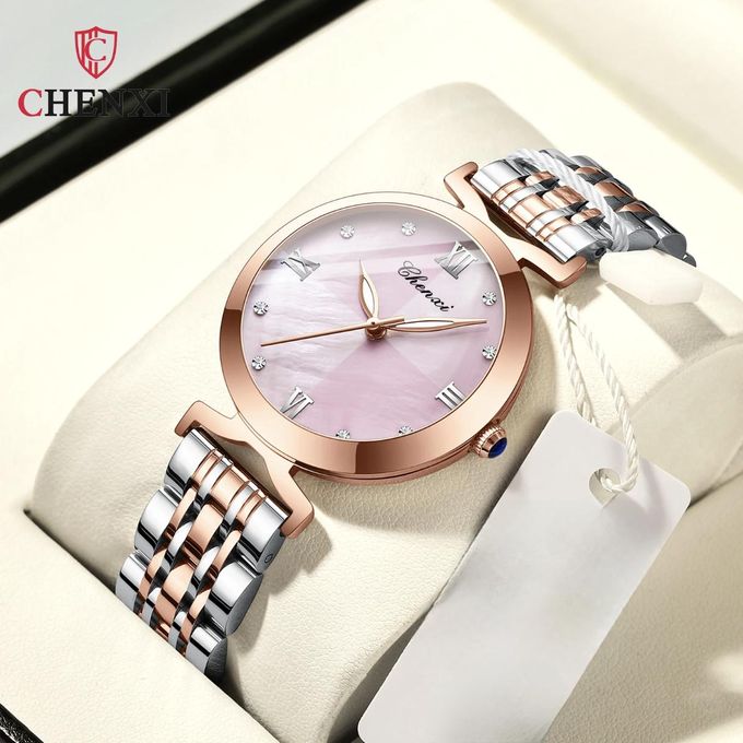 Montre Femme Chico's - Cadre Carré, Bracelet Acier Multicolore, Besoin De Pile