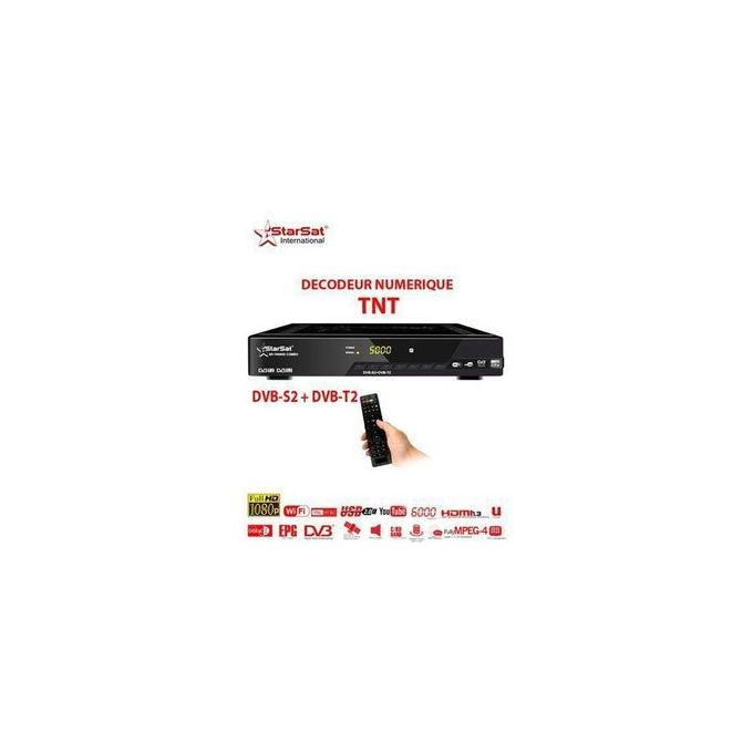 Star Sat Decodeur Mp4 Full Hd Noir Chaines Satellite Gratuites Prix Pas Cher Jumia Ci