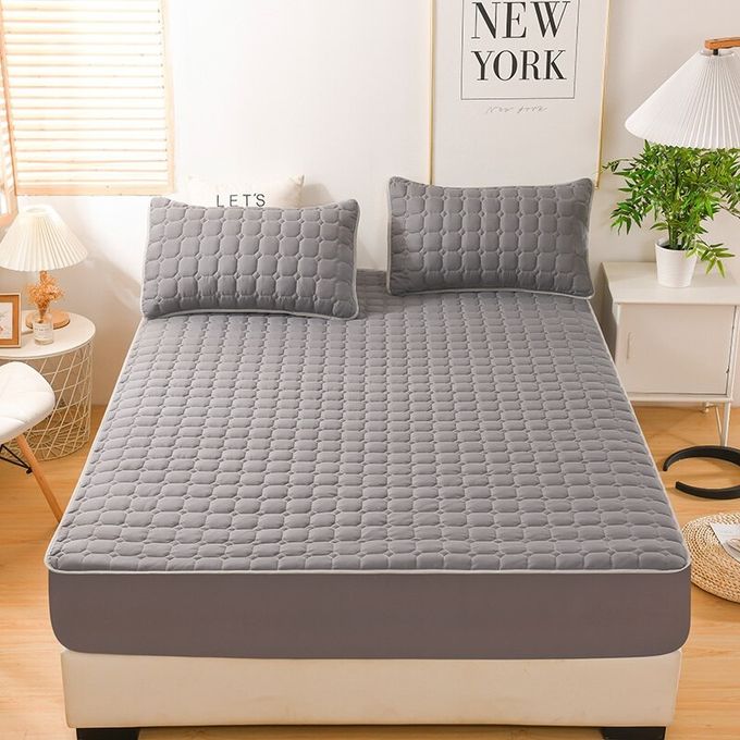 JIANINGHOME Protège-Matelas matelassé Triple Remplissage,190x200,Drap-Housse  de literie - Drap-Housse en Microfibre brossée,Violet - 4 : :  Cuisine et Maison