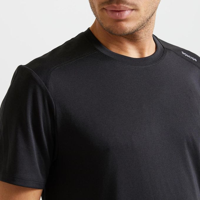 Tee shirt domyos noir sales homme