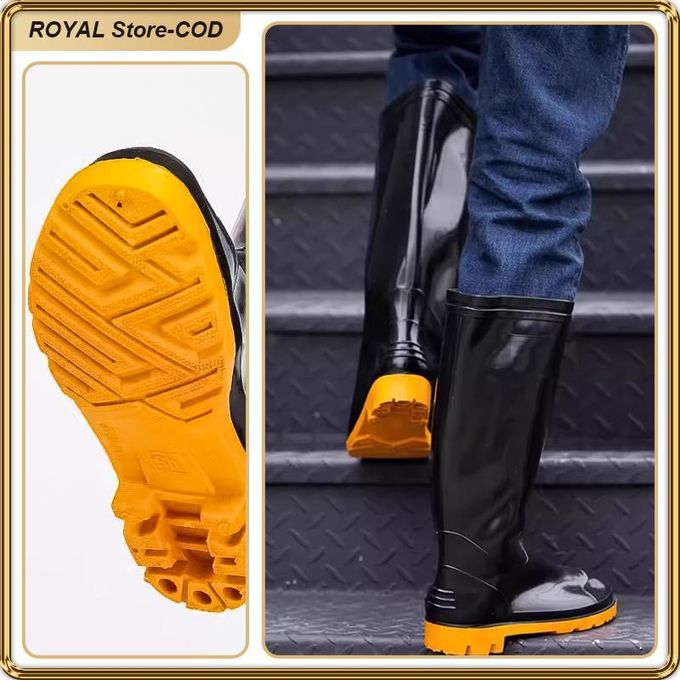 Bottes de travail Storm, Cuir, Embout Acier, Taille 7, Imperméable