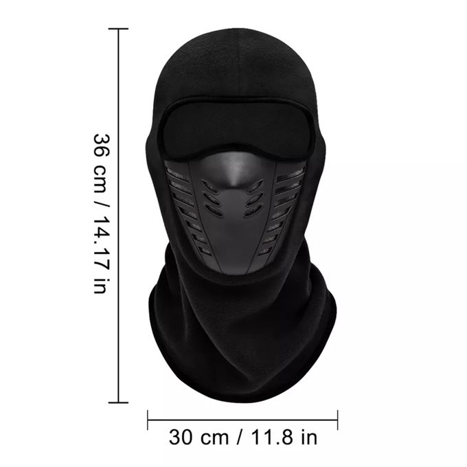 Generic Masque Moto anti-poussière - cagoule - Noir - Prix pas