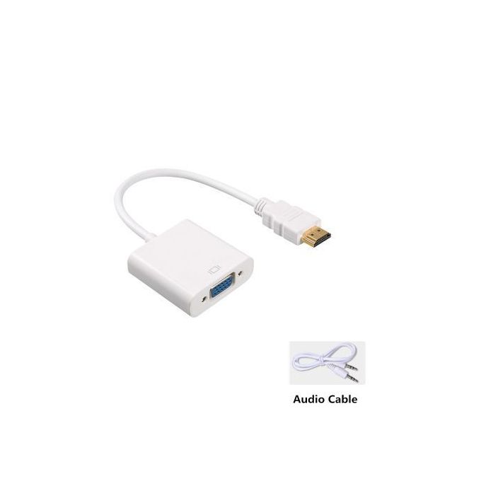 Generic Adaptateur Hdmi Vga 3 5mm Option Audi Pour Laptop Desktop Et Moniteur Hdtv Monitor Display Prix Pas Cher Jumia Ci