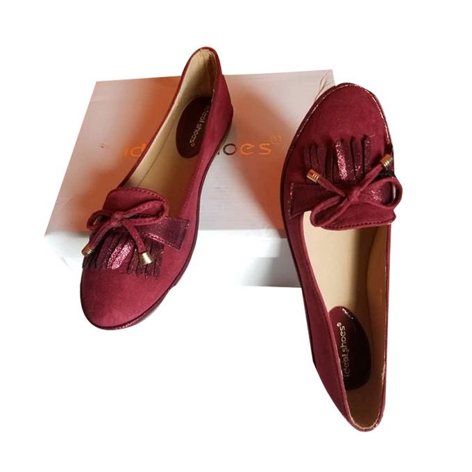 mocassin rouge femme pas cher