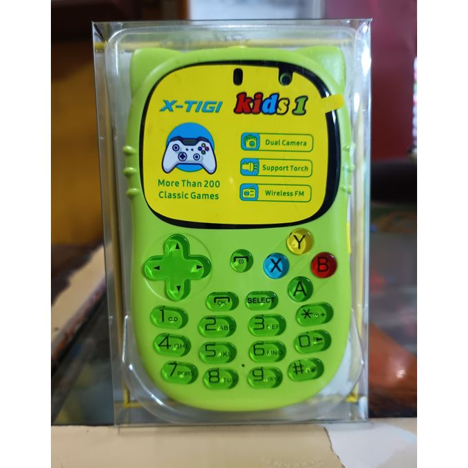 Telephone enfant en plastique vert - Axi