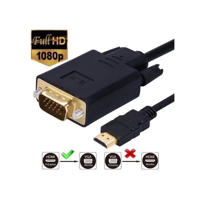 Adaptateur Wii vers Hdmi, noir