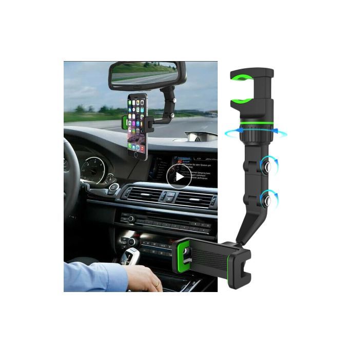 Acheter Support de téléphone de rétroviseur de voiture pour la Navigation  Selfies diffusion en direct support de téléphone de voiture rétractable  multifonctionnel