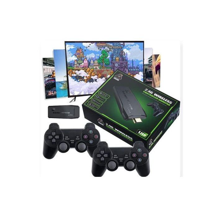 Console Rétro AMANKA – 20 000 Jeux Intégrés – HDMI 4K – 2 Manettes Sans Fil 2,4 GHz – Plug & Play – Cadeau Idéal