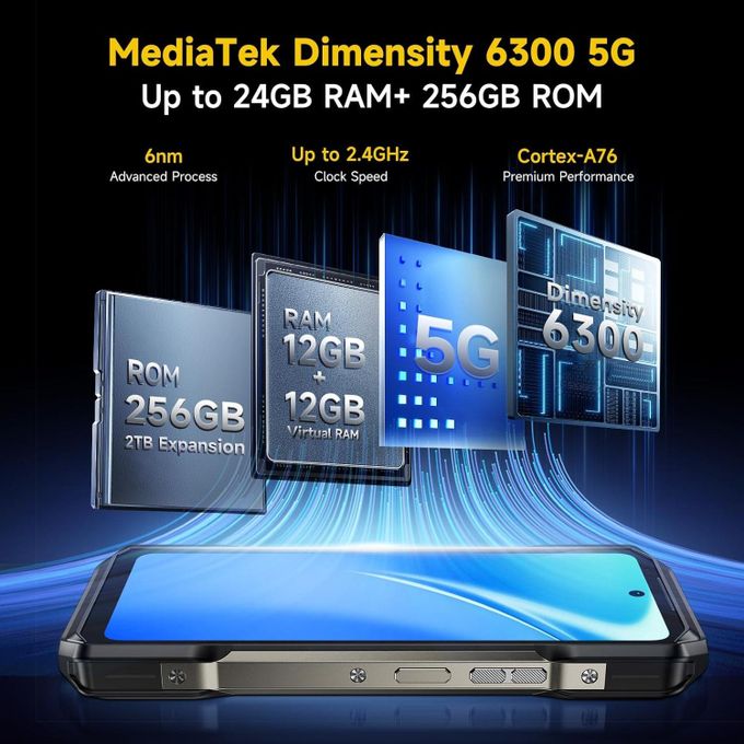 Armor 27 4 G 10600 mah téléphonerobuste 24 gb+256 gb