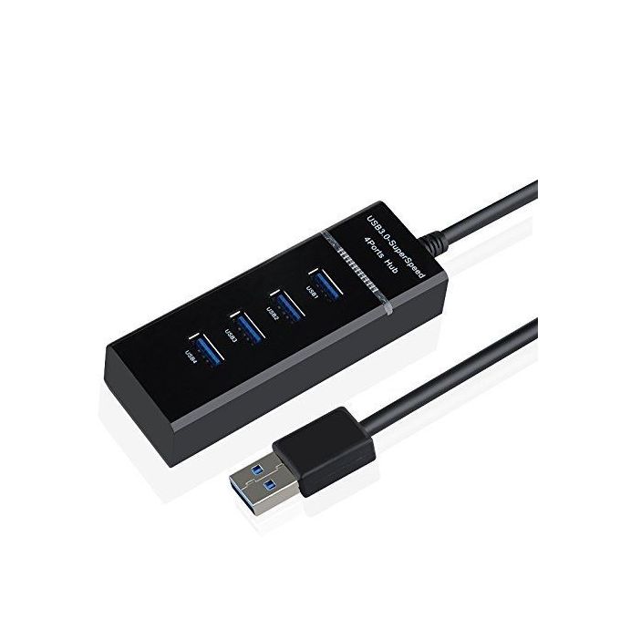 Hub Metal 4 ports USB 2.0 pour PC HP Multi-prises Adaptateur Rallonge  (ARGENT) - Cdiscount Informatique