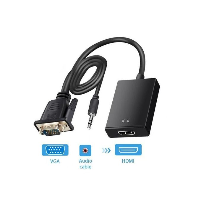 adaptateur VGA+Audio vers HDMI en vente au Cameroun bon prix