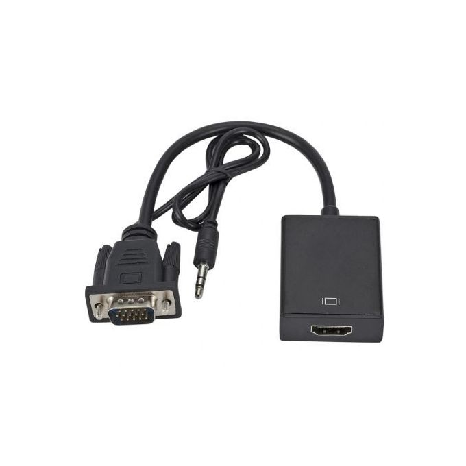 Adaptateur HDMI vers VGA avec support audio GVC311 d'IOGEAR - noir