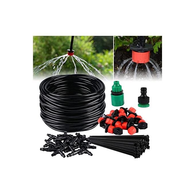 Generic Kit Irrigation Goutte A Goutte D Arrosage Automatique Systeme Diy Avec Arrosage Micro Arroseur Et 40m Tuyaux Pour Jardin Serre Potager Prix Pas Cher Jumia Ci