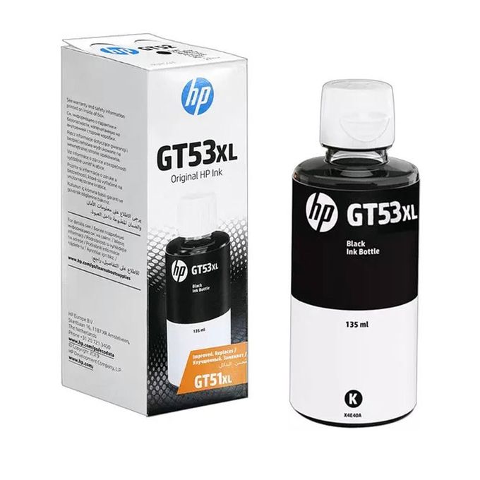Lot De 4 Bouteilles D'encre NOIR Compatible Canon GI53 (135 Ml) - Marque PREMIUM CARTOUCHE