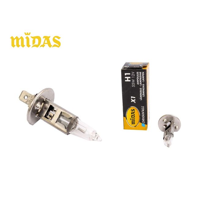 Midas LOT DE 2 AMPOULES H1 55W 12V - Prix pas cher