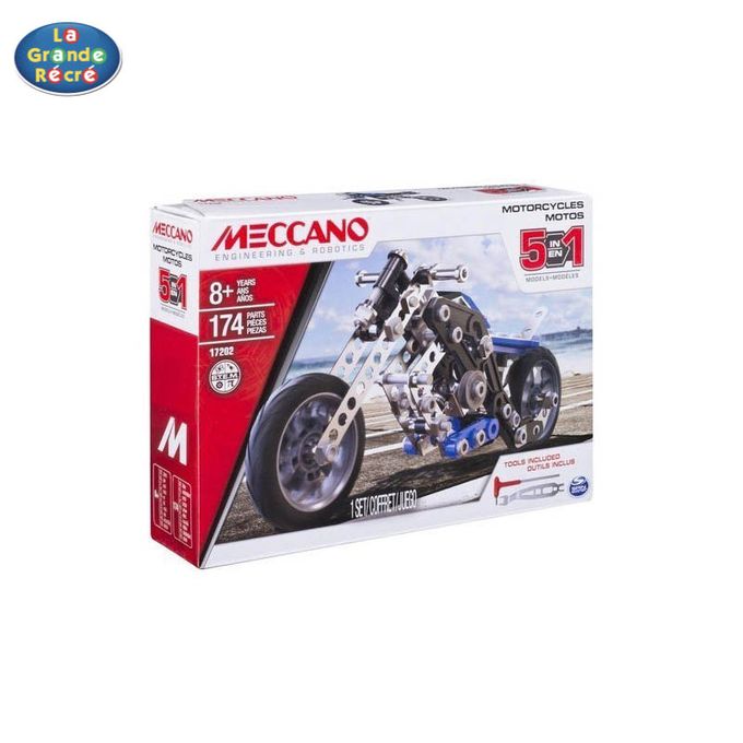 Meccano Moto 5Modeles - Prix pas cher