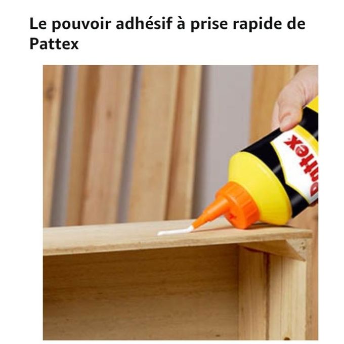Colle à Bois Pattex Express 750g – Montage Rapide Et Assemblage