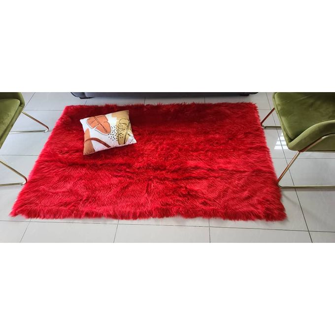 promotion universel non dérapage rouge tapis de fourrure tapis de