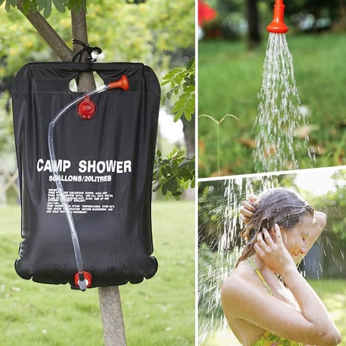 Sac Douche Solaire 20L – Camping Extérieur – Sans Pommeau Ni Sac De Transport