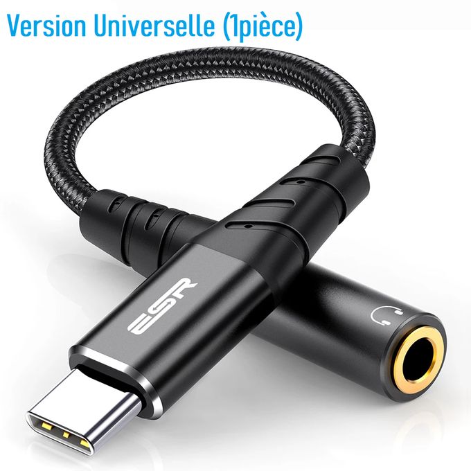 Adaptateur audio numérique USB-C vers jack 3.5 mm - Gadgets et accessoires  utiles