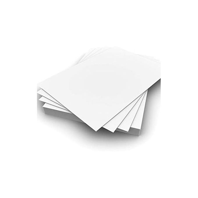 Generic 50 Feuilles A4 Autocollantes - Blanc - Prix pas cher