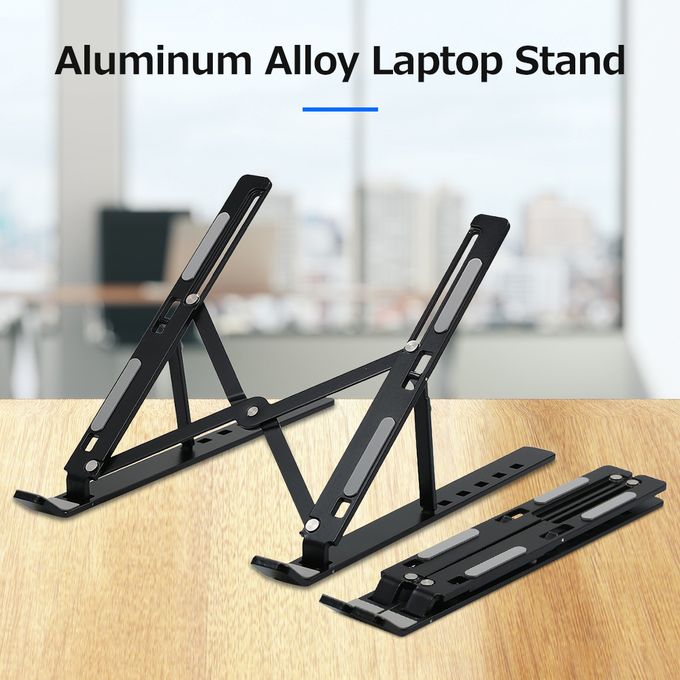 Support Ordinateur Portable en Alliage d'aluminium 10-17 '', Support PC  Portable Réglable à 6 Niveaux, Laptop Stand Alliage d'aluminium avec Sac de