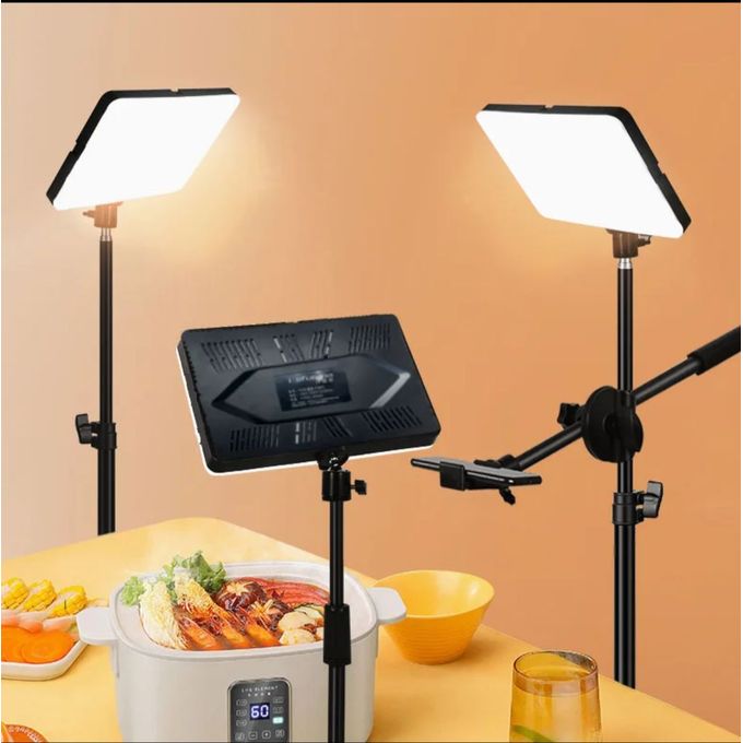 Studio Photo,lampe LED avec batterie Rechargeable pour appareil Photo,  panneau d'éclairage continu, couleur - led light[A] - Cdiscount Appareil  Photo