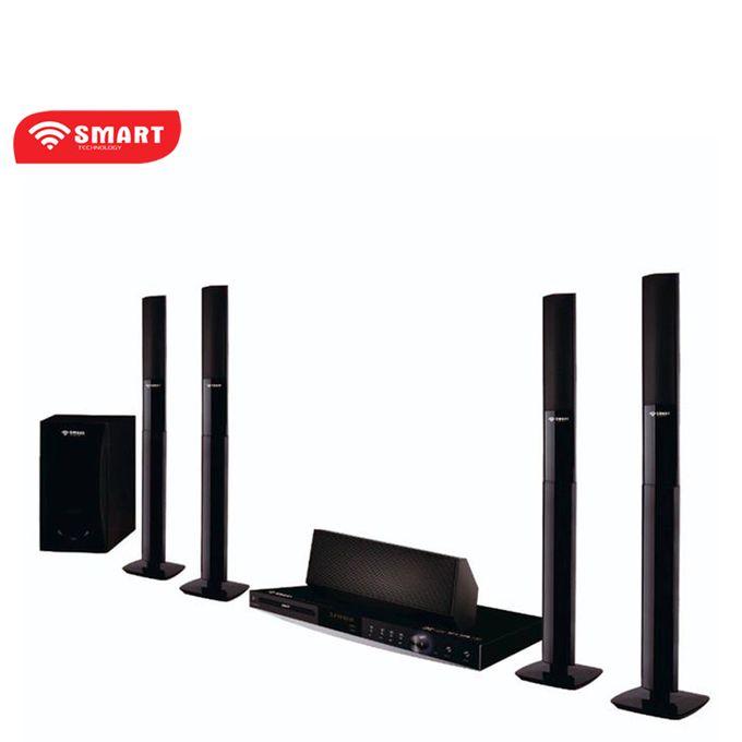 product_image_name-SMART TECHNOLOGY-Home Cinéma STH-818 - DVD - VCD - CD - DVD-9 - MP3 - MPEG  - Noir - Garantie 06 Mois-1