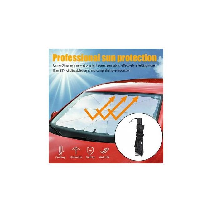 Huakan Pare-soleil de voiture HD pour pare-brise de voiture pour la lumière  du soleil, la neige, anti-éblouissement, filtrage UV : : Auto