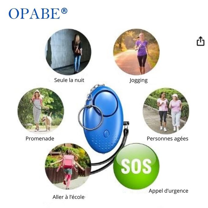 OPABE Porte-Clé Alarme Anti Agression - Prix pas cher