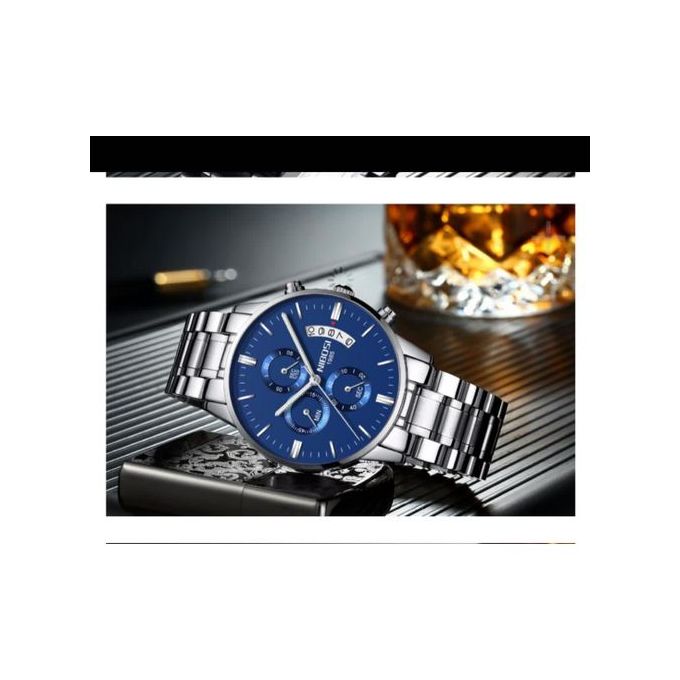 Nibosi Montre Pour Homme Argent Prix pas cher Jumia CI