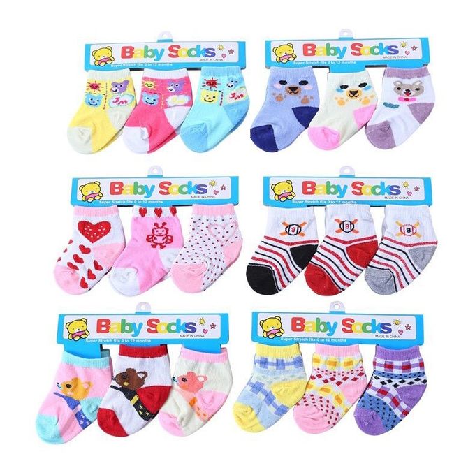 Fashion Chaussette Bébé Fille Et Garçon En Coton (12 PaireS) - Prix pas  cher