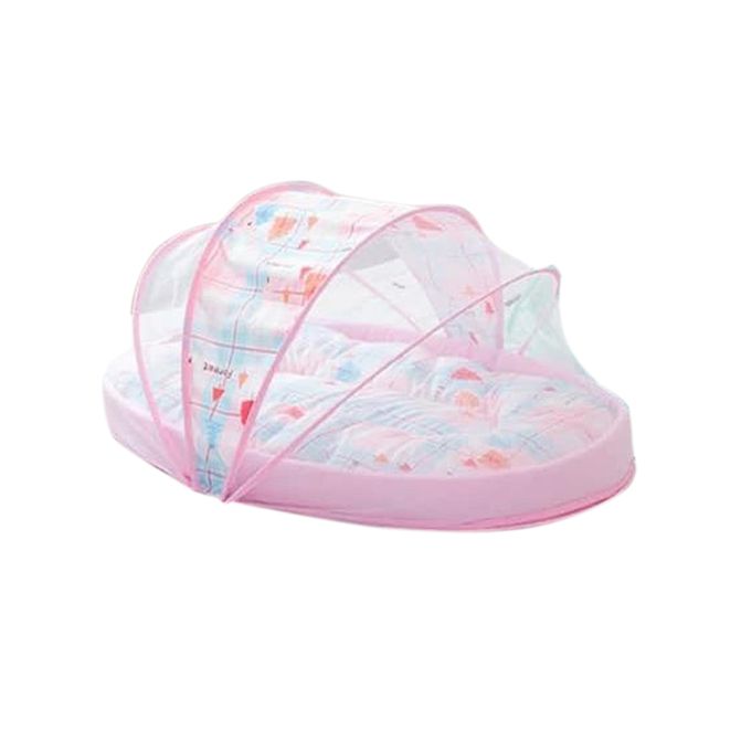 product_image_name-Generic-Berceau Bébé Portable Tente Avec Moustiquaire Pliable -Rose-1