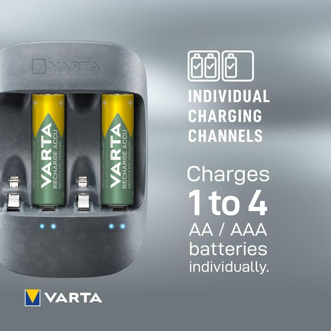 Lot de 4 piles rechargeables Varta Recharge Accu Power type AA