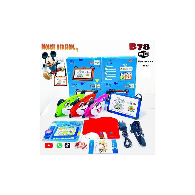 Tablette educative pour Enfants Android Bebe-Tab B787 - 32Go ROM - 2Go RAM  - 3000mAh - WiFi