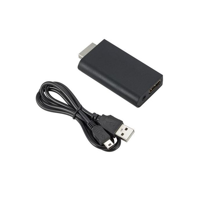 Generic PS2 To HDMI-compatible Audio Video Converter Adapter Video Adapter  Converter-black - Prix pas cher