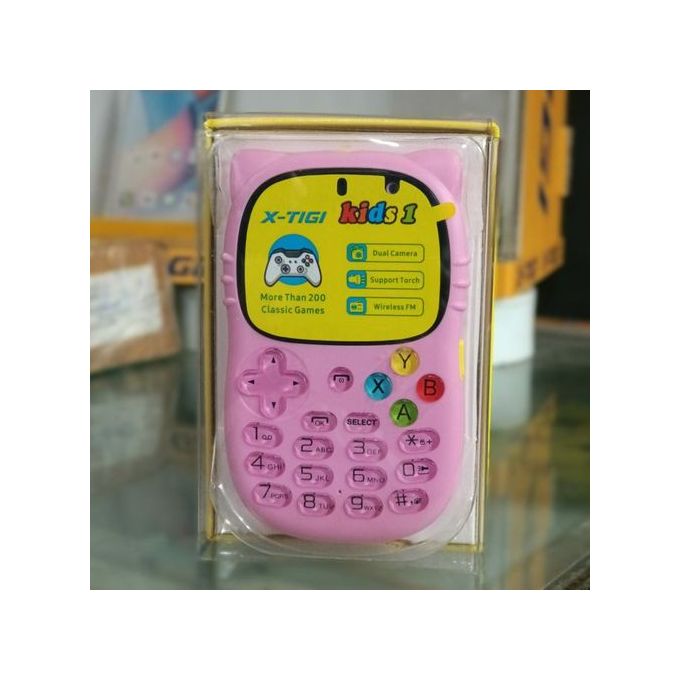 Téléphone Pour Enfants - KIDS 1 - Dual SIM - 2 Pouces - Multimédia - Plus  200 Jeux Installés - Rose