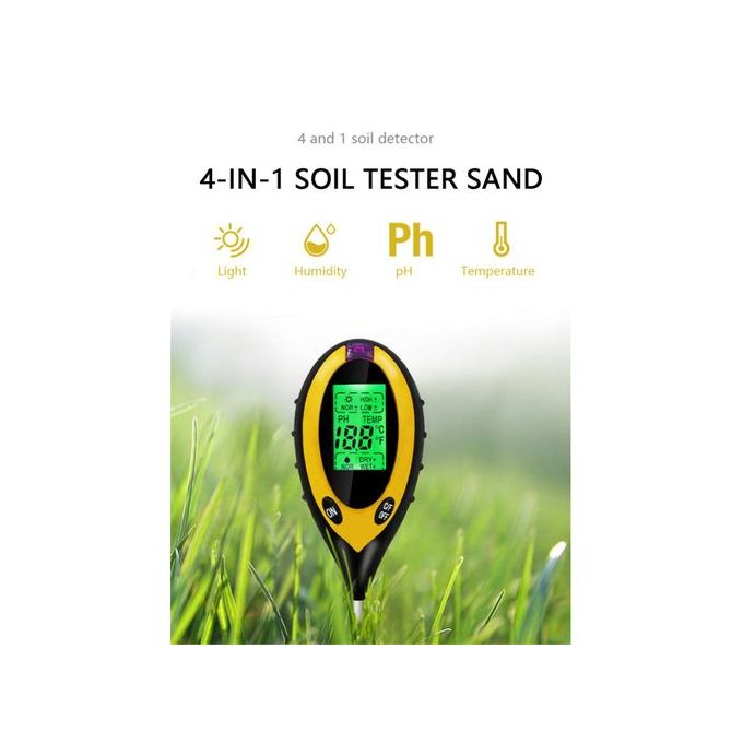 4 Hop 1 Capteur Testeur de Sol, Humidité Plante Meter Sol, Intelligente Hygrometre  Plante, Surveillance Automatique du Niveau  D'humidité/Lumière/Fertilité/Température, pour Mijia APP (3 Packs) :  : Jardin