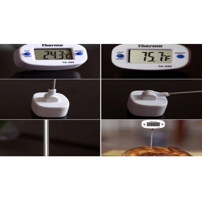 Generic Thermomètre Numérique Digital Cuisine , TA 288 Noir Viande, Huile,  Lait, BBQ Et Eau Chaude Alimentaire - Prix pas cher