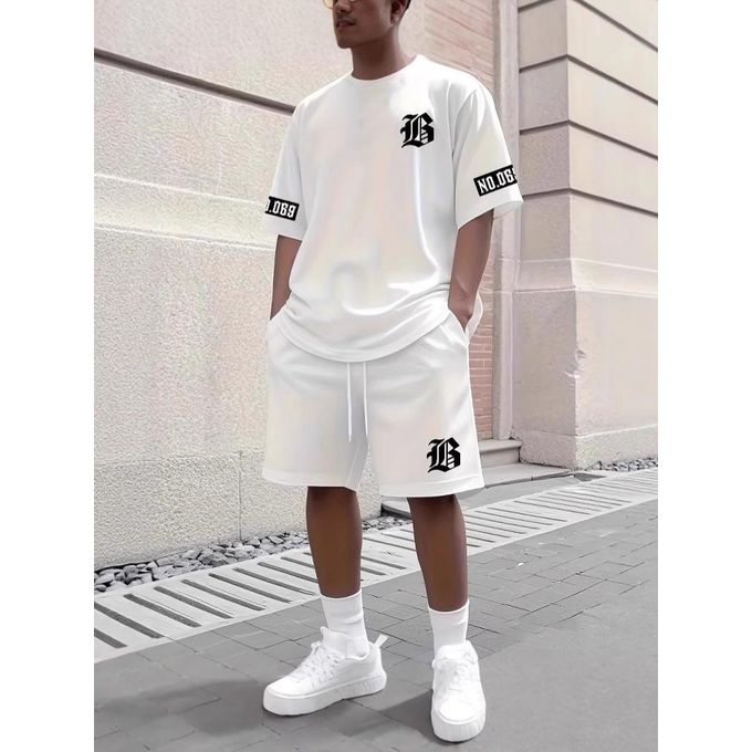 TOUPHY Ensemble t-shirt + short sport · Blanc