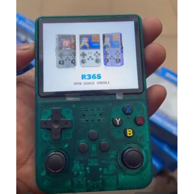 Console Rétro Portable Keyboy R36S - 128Go + 21000 Jeux, Écran IPS 3.5" Violet Translucide