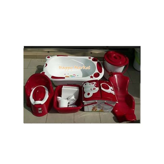 product_image_name-Generic-Baignoire Avec Accessoires - Rouge/Blanc-1