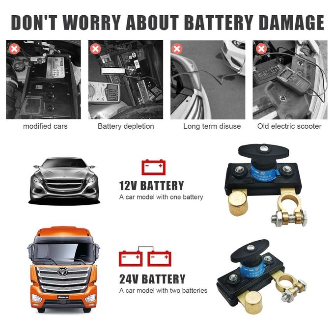 Protection Batterie 240A Coupe Circuit Batterie 12V 240A NUOWEIDE - Avec Télécommande Et Affichage LED Disconnect Battery Switch 240a