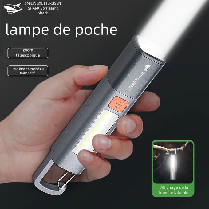 Lampe Torche Led Ultra Puissante Rechargeable USB 135000 Lumens 6000 mah avec Lumière Latérale Lampe de Poche Etanche Haute Puissance | Leroy Merlin