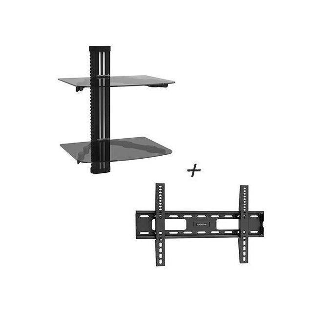 Bras Mural Support écran 17 à 32 Pouces - Réglage Hauteur/inclinaison/pivot, Charge Max 8 Kg, VESA 75/100 - Pour Bureau Ergonomique - 4