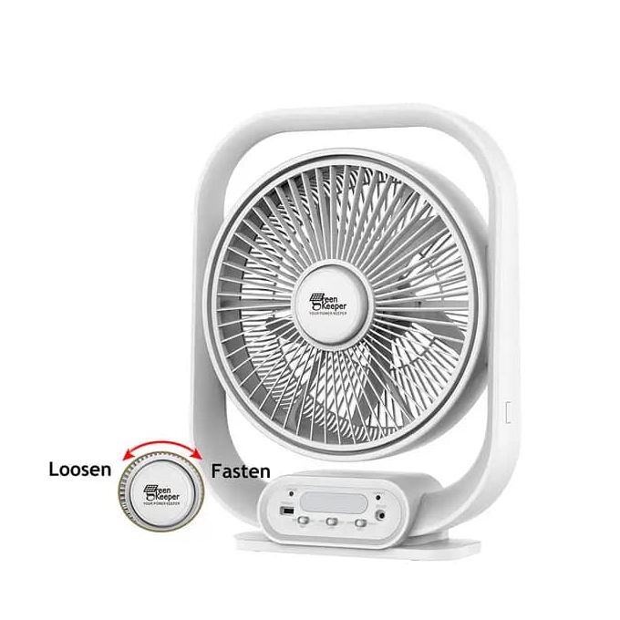 Green Keepers Ventilateur De Table Rechargeable à 5 Lames , Rechargeable  Solaire USB Lumière Pour Bureau - Prix pas cher