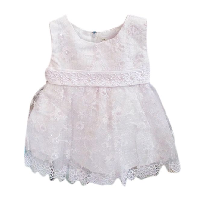 Fashion Robe Princesse Enfant De 3 A 12 Mois Blanc Prix Pas Cher Jumia Ci