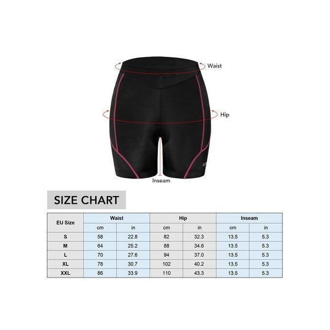 Short De Cyclisme Femme Rembourré, Lycra, Taille S à 5XL, Multipoches, Idéal Vélo